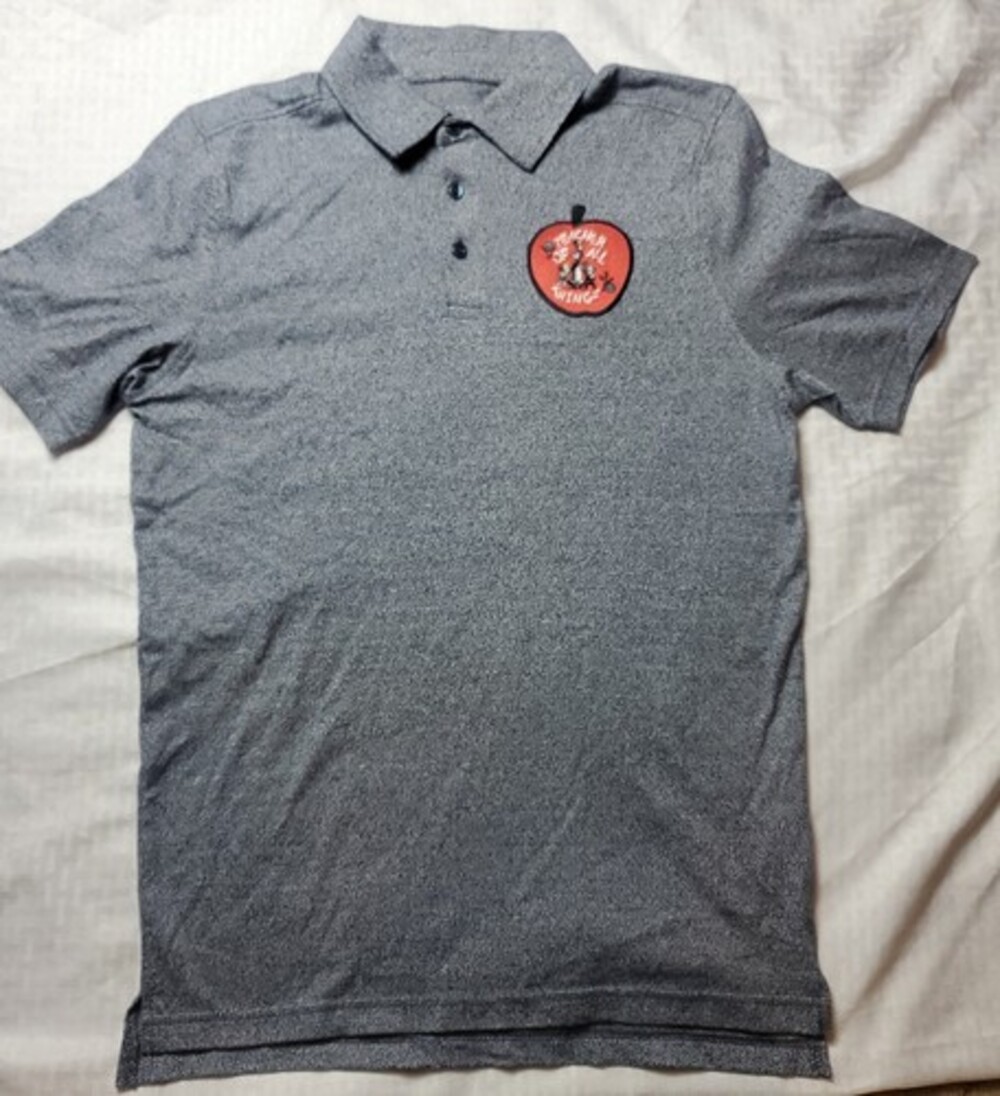 Universal Studios Shirt Small Cat in the Hat Teacher of All Things Polo Blue